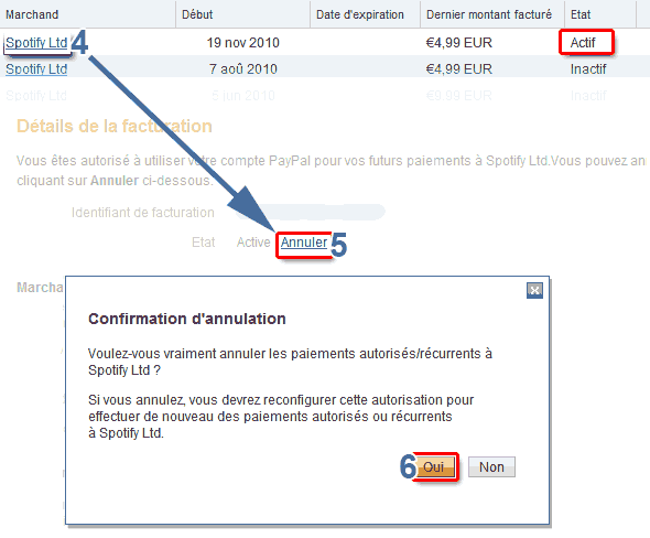 Annulation Paypal Ex2